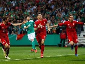 SINGKIRKAN BREMEN, BAYERN MUNICH KE FINAL DFB-POKAL