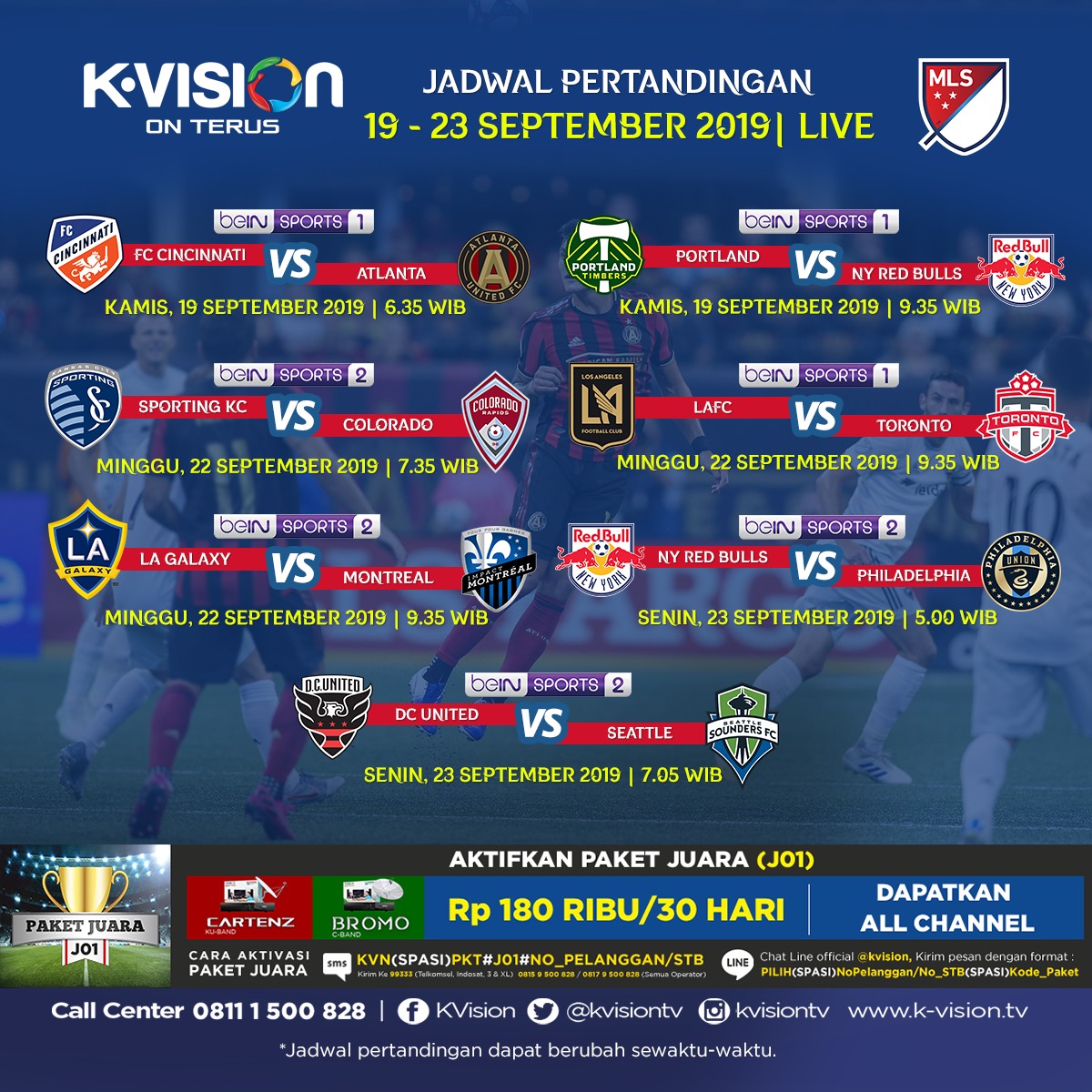 JADWAL MAJOR LEAGUE SOCCER