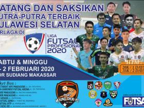 MAKASSAR KEMBALI DITUNJUK GELAR LIGA FUTSAL PROFESIONAL 2020 PEKAN KE 4 GRUP A