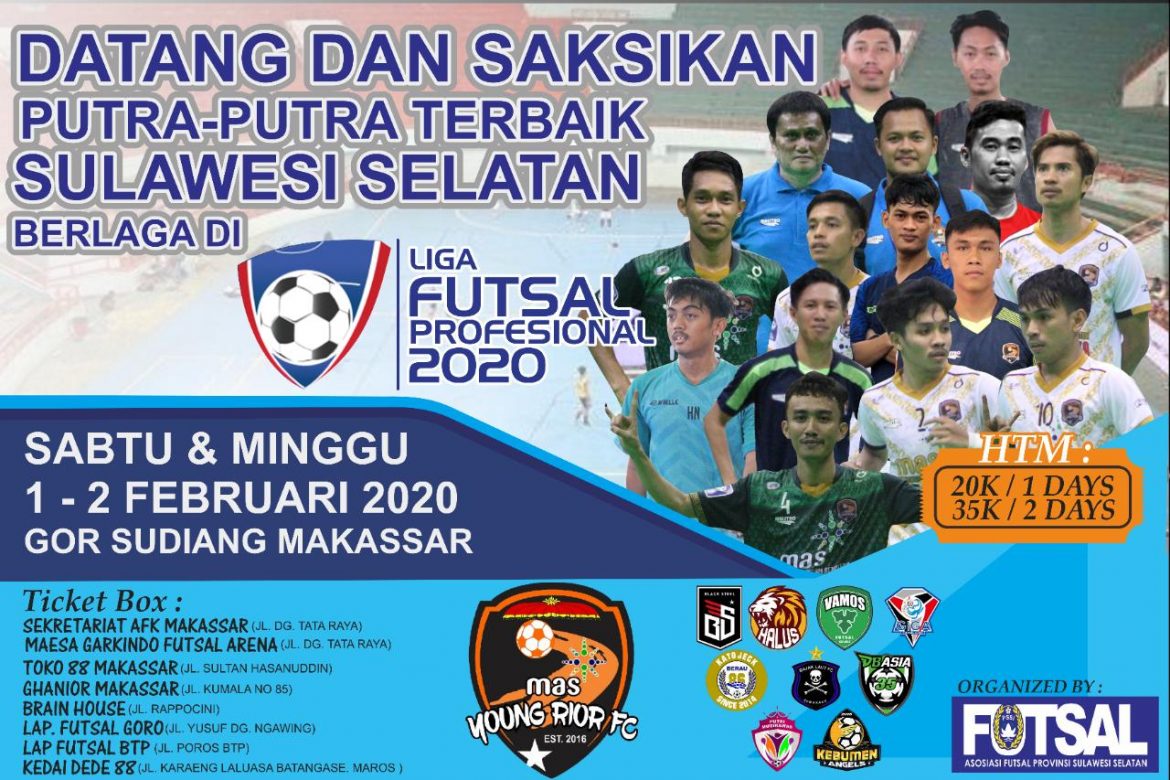 MAKASSAR KEMBALI DITUNJUK GELAR LIGA FUTSAL PROFESIONAL 2020 PEKAN KE 4 GRUP A