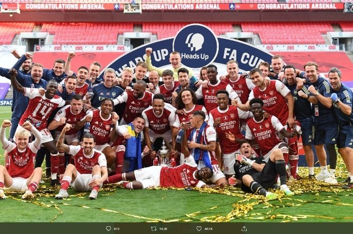 USAI KALAHKAN CHELSEA DAN JUARAI PIALA FA, ARSENAL SIAP LEPAS 6 PEMAIN