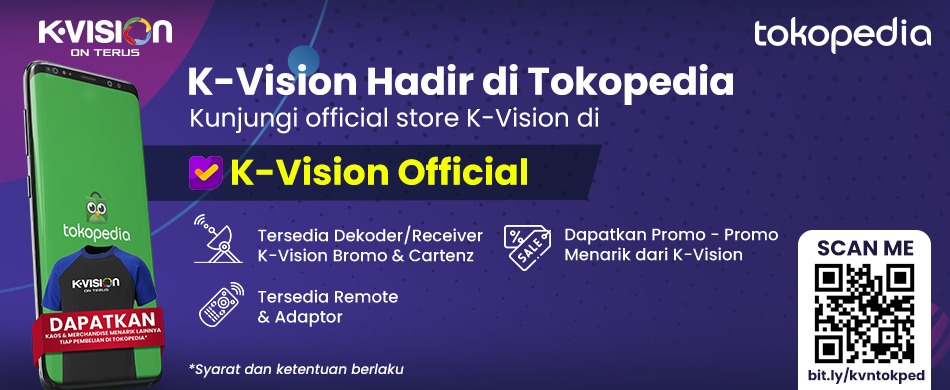 BELI PERANGKAT K-VISION DI TOKOPEDIA OFFICIAL!