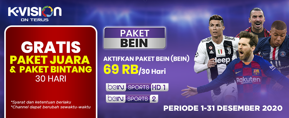 BELI PAKET BEIN, GRATIS PAKET JUARA!