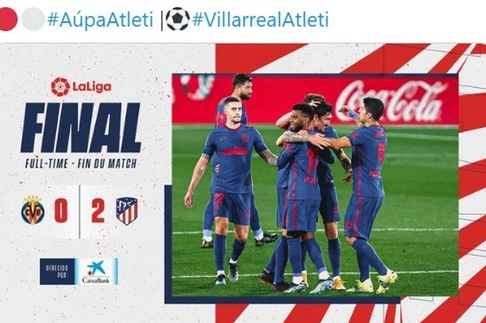 HASIL DAN KLASEMEN LIGA SPANYOL – OBLAK TAMPIL GEMILANG, ATLETICO MADRID MENJAUH DARI KEJARAN BARCELONA