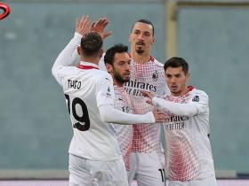 HASIL DAN KLASEMEN LIGA ITALIA - IBRAHIMOVIC CETAK SEJARAH USAI DORONG KAPTEN FIORENTINA, AC MILAN TEMPEL INTER MILAN