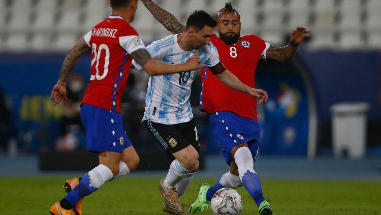 Hasil Pertandingan Copa America Argentina vs Chile: La Albiceleste Tertahan di Laga Awal