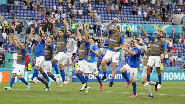 Klasemen Akhir Grup A UEFA Euro 2020: Italia Sempurna