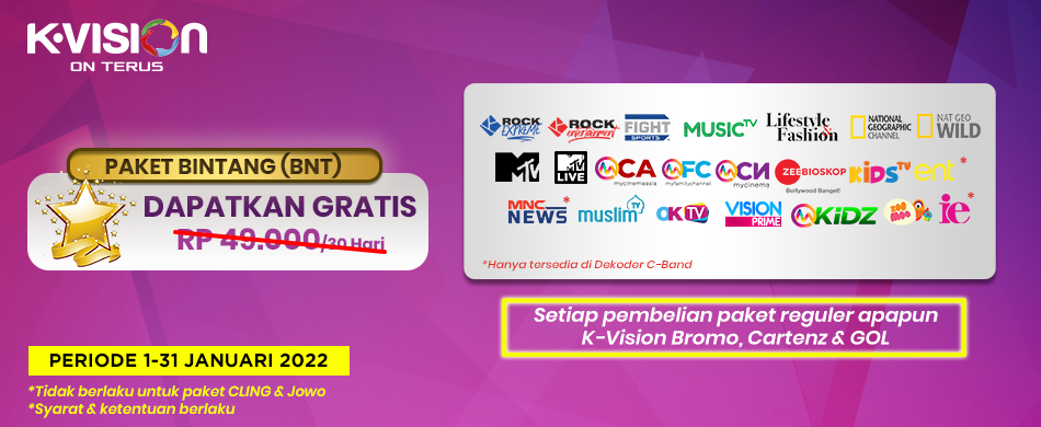 SAKSIKAN GRATIS PAKET BINTANG!