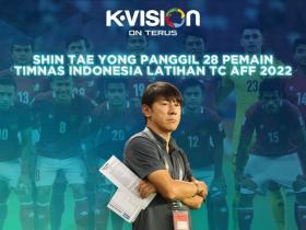 SHIN TAE YONG PANGGIL 28 PEMAIN TIMNAS INDONESIA LATIHAN TC AFF 2022
