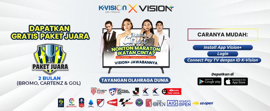 K-VISION X VISION+ GRATIS PAKET JUARA