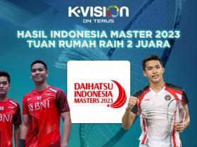 Hasil Indonesia Master 2023, Tuan Rumah Raih dua Juara