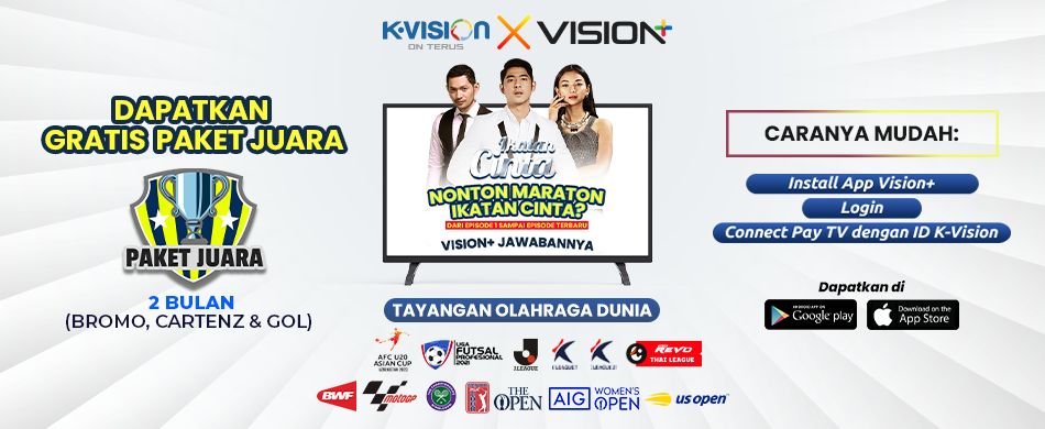 K-VISION X VISION+ GRATIS PAKET JUARA