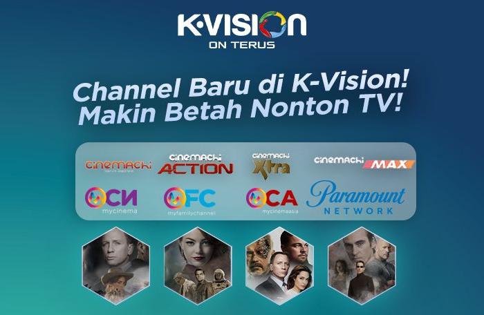 Channel Baru di K-Vision! Makin Betah Nonton Beragam Film di TV