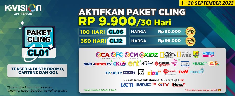 Cling Harganya, makin Cling tayangannya!