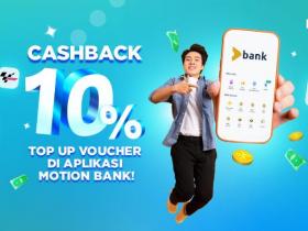 Cashback dengan Motion Bank Setiap Pembelian Paket K-Vision!