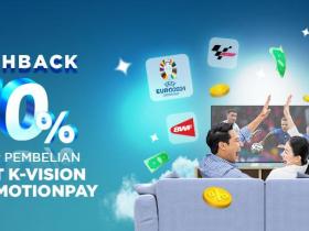 Cashback dengan Motion Pay Setiap Pembelian Paket K-Vision!