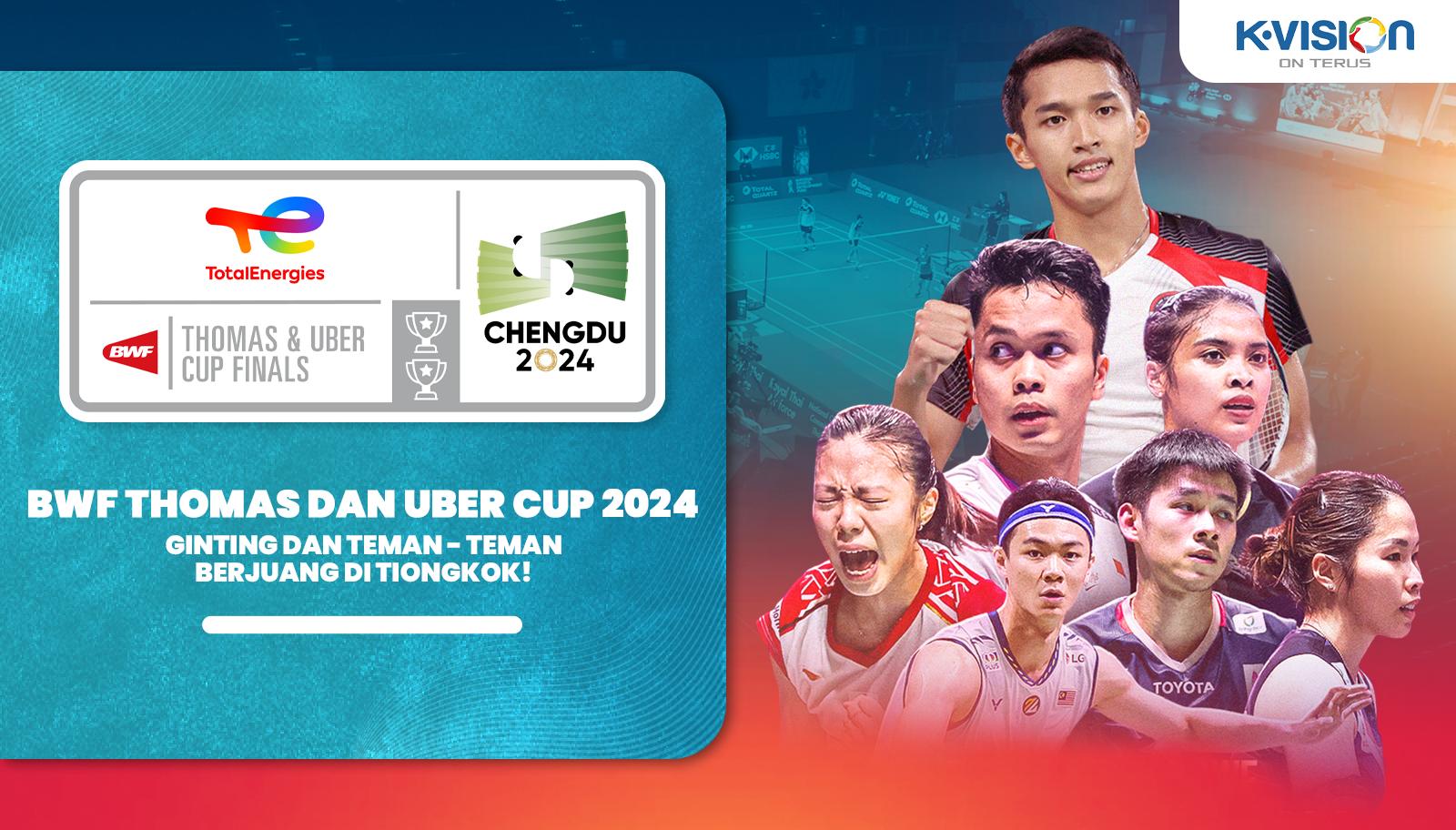 Ginting dan Teman - Teman akan Berlaga di Piala Thomas dan Uber Cup Badminton