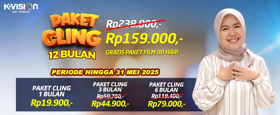 PAKET CLING TURUN HARGA