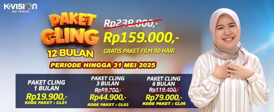 PAKET CLING TURUN HARGA