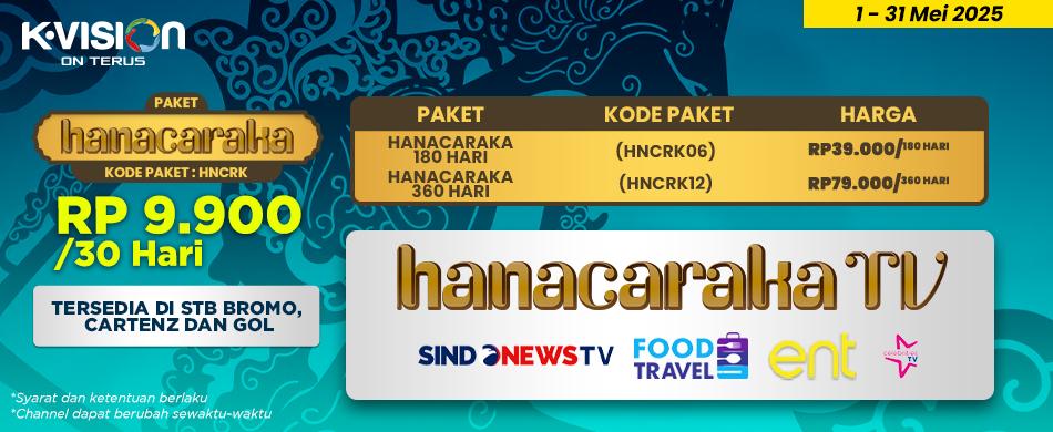 HANACARAKA TV HADIR DI K-VISION