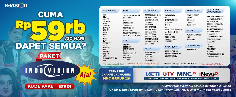 DAPET SEMUA? PAKET INDOVISION AJA