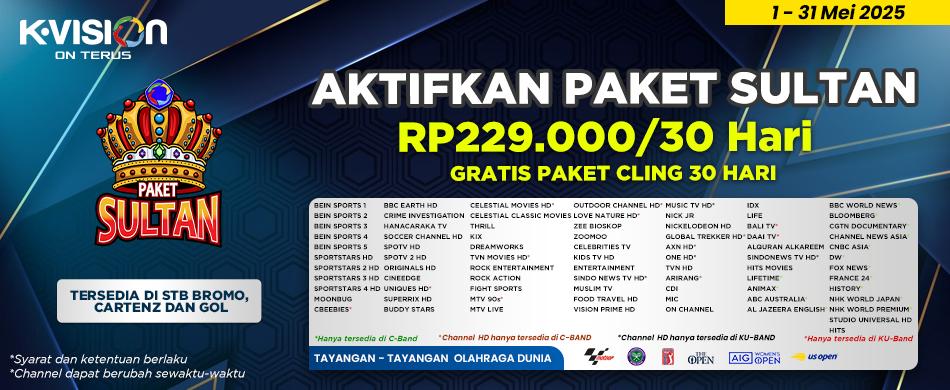 PAKET SULTAN TERLENGKAP HADIR!