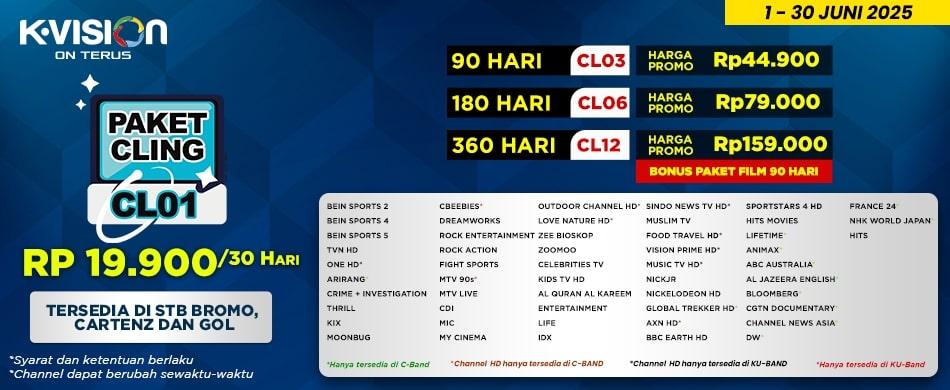 Cling Harganya, makin Cling tayangannya!