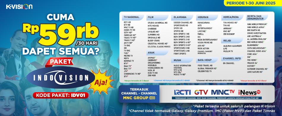 DAPET SEMUA? PAKET INDOVISION AJA