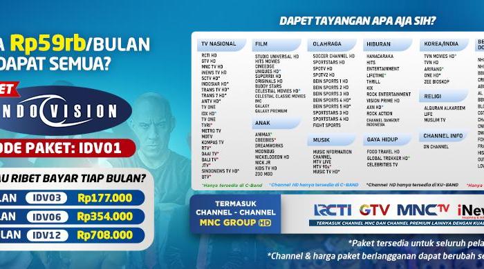 DAPET SEMUA? PAKET INDOVISION AJA