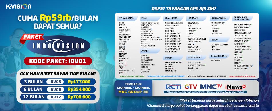 DAPET SEMUA? PAKET INDOVISION AJA