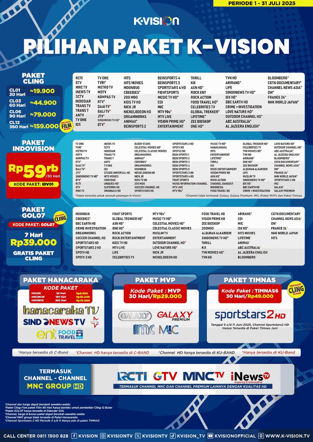 Paket dan Dekoder K-Vision Cartenz