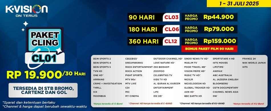 Cling Harganya, makin Cling tayangannya!