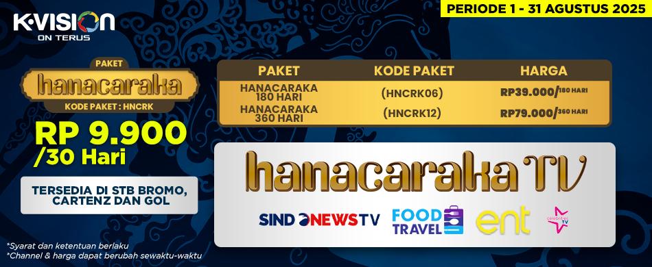 HANACARAKA TV HADIR DI K-VISION