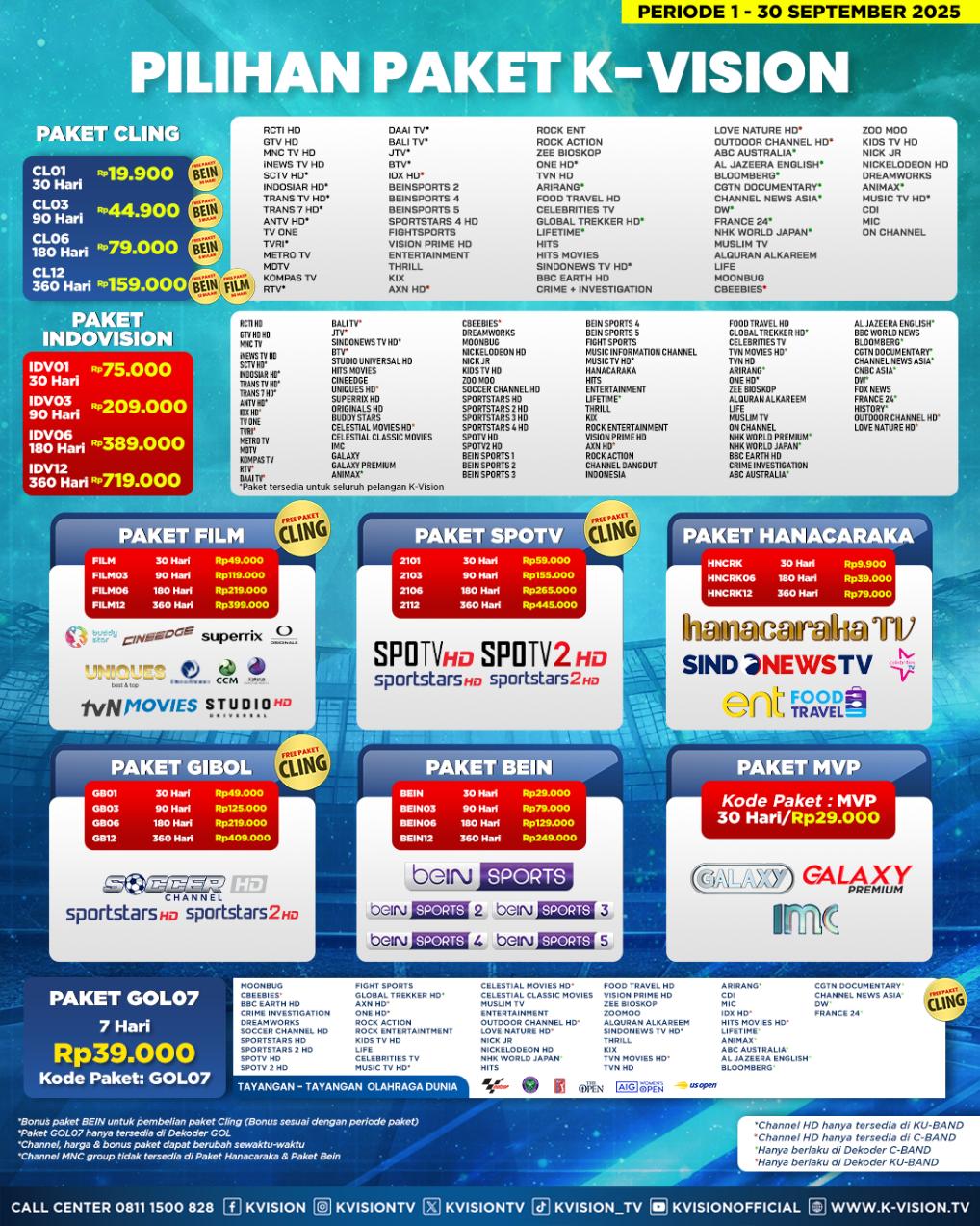 Paket dan Dekoder K-Vision Cartenz