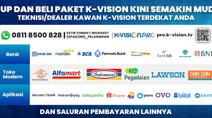 Top Up dan Beli Paket K-Vision Kini Semakin Mudah! 