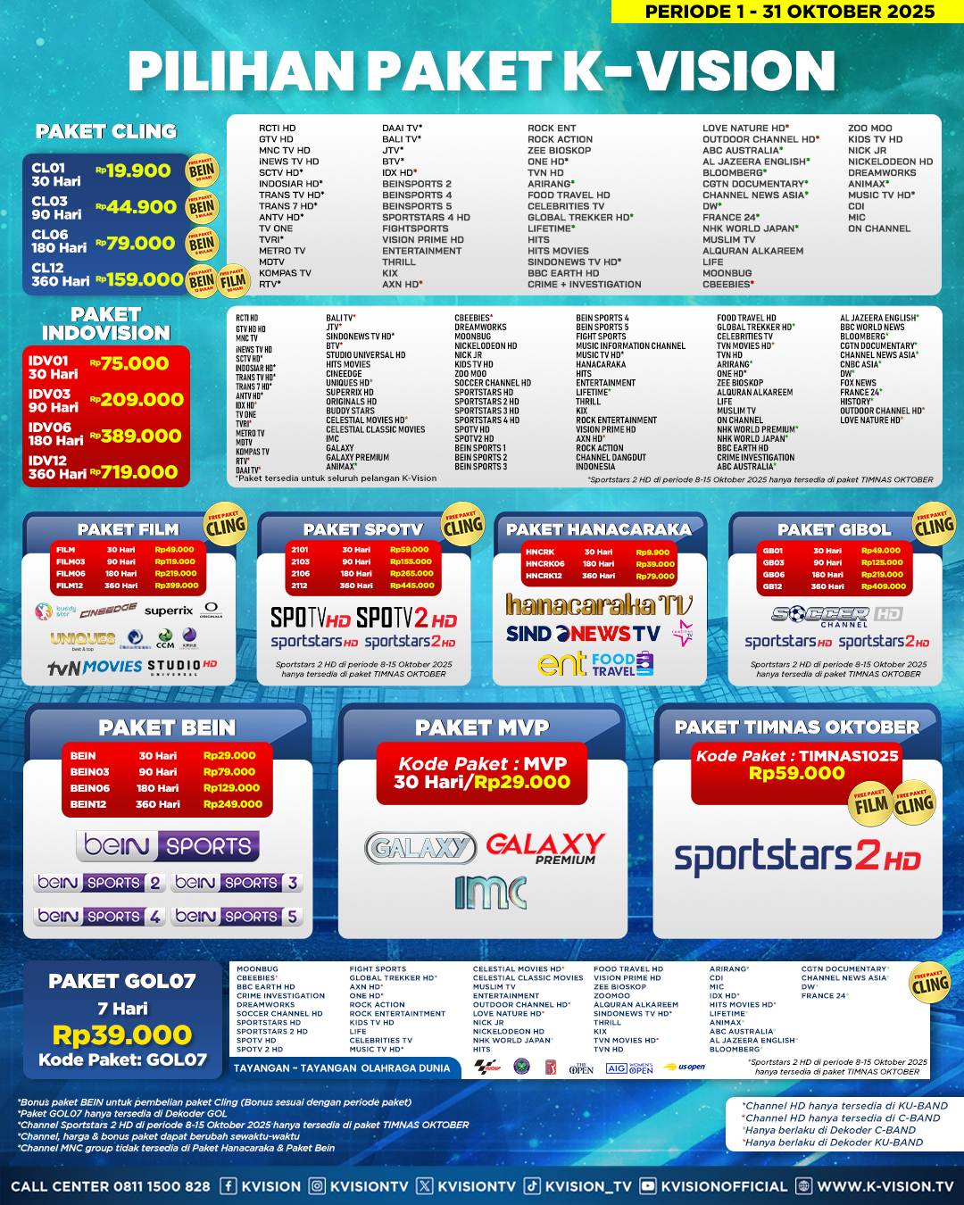 Paket dan Dekoder K-Vision Cartenz