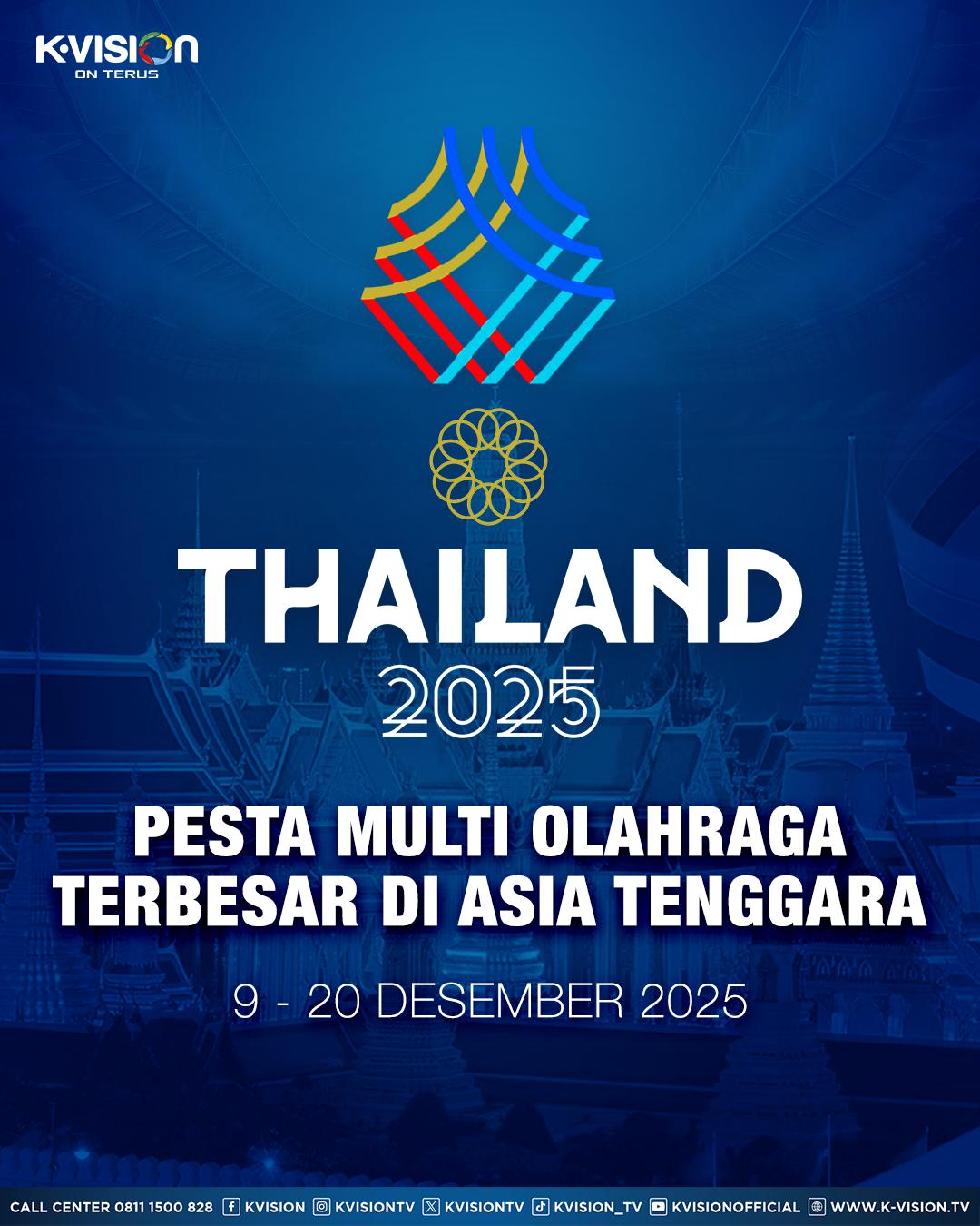 SEA Games 2025 di Thailand: Nikmati Semua Aksinya Lewat K-Vision