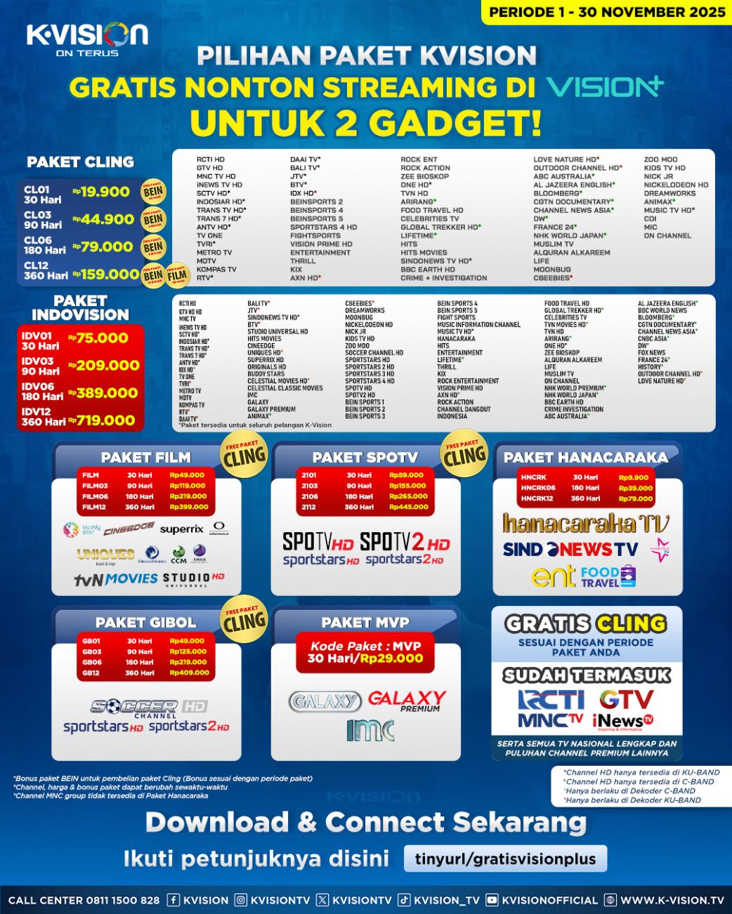 Paket dan Dekoder K-Vision GOL