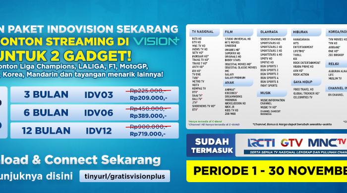 DAPET SEMUA? PAKET INDOVISION AJA