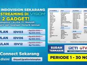 DAPET SEMUA? PAKET INDOVISION AJA