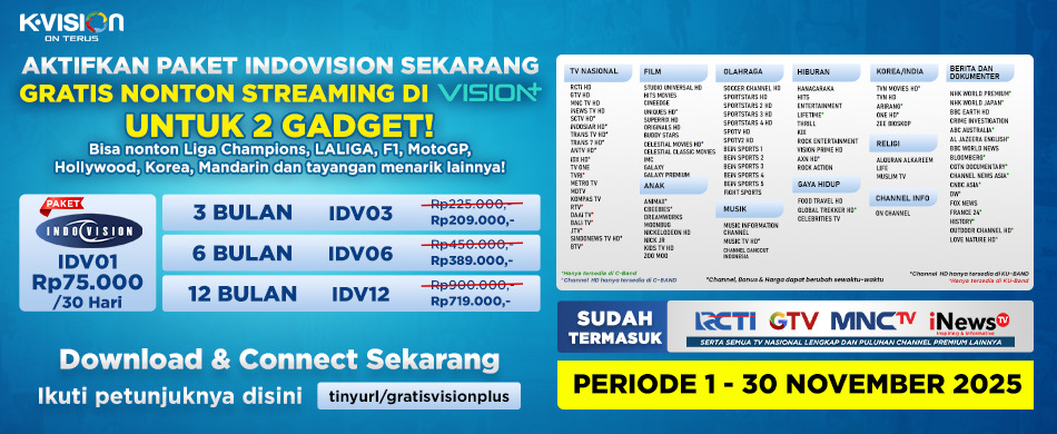 DAPET SEMUA? PAKET INDOVISION AJA