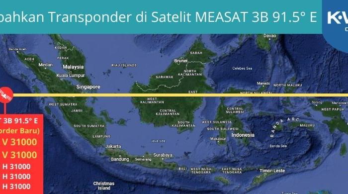 K-Vision Punya Transponder Baru di Satelit MEASAT 3B