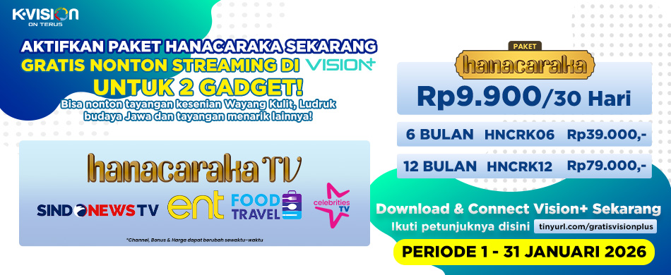 HANACARAKA TV HADIR DI K-VISION