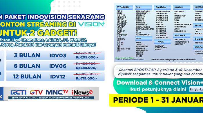 DAPET SEMUA? PAKET INDOVISION AJA