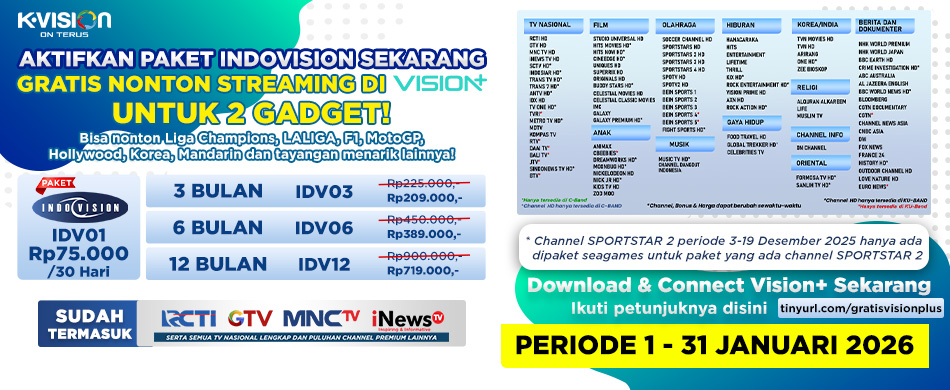DAPET SEMUA? PAKET INDOVISION AJA