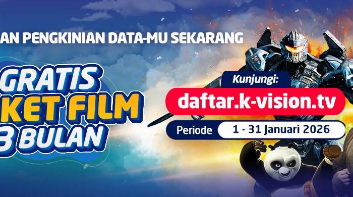 Pengkinan Data Dapat GRATIS Paket Film 3 BULAN!