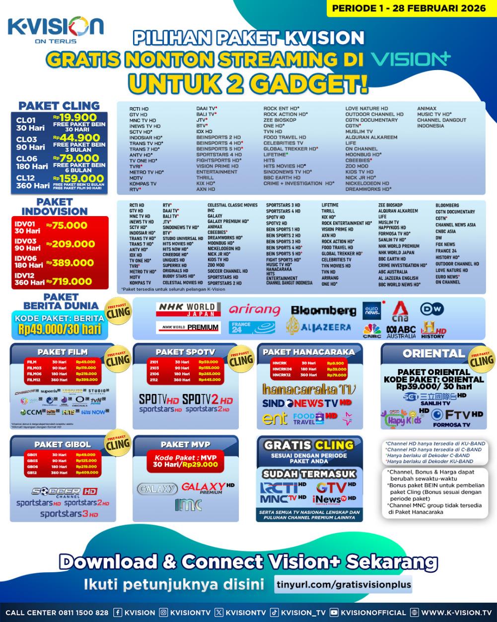 Paket dan Dekoder K-Vision GOL