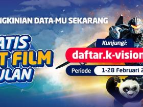 Pengkinan Data Dapat GRATIS Paket Film 3 BULAN!