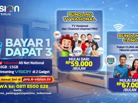 Promo Paket Hemat 3 in 1 K-Vision: Bayar 1 Dapat 3 Hiburan Sekaligus