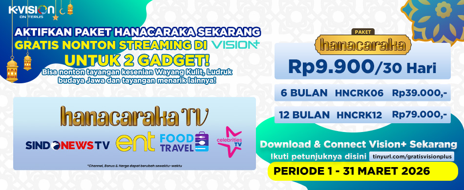 HANACARAKA TV HADIR DI K-VISION